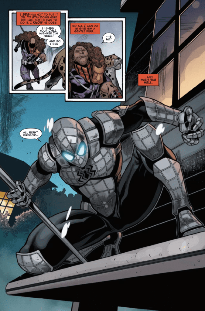 Homem-Aranha com armadura metálica (Alex Saviuk)