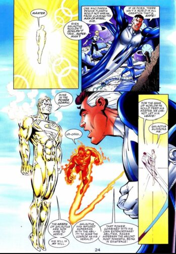 Superman e quarteto contra galactus