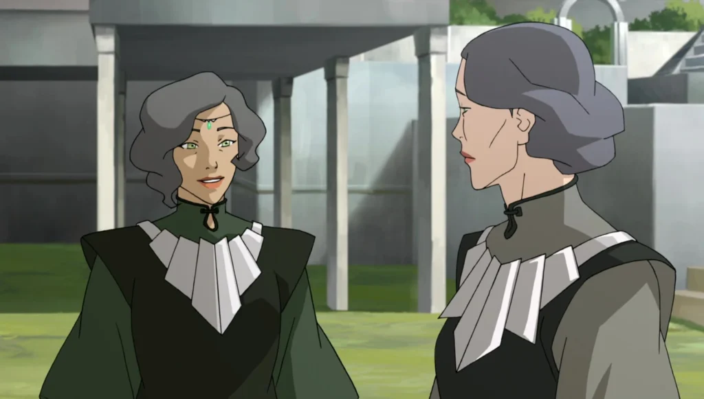 Suyin e Lin Beifong dobradores de terra