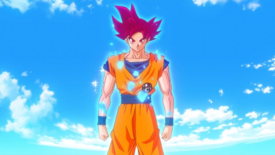 Super Saiyajin Deus (SSJ God) transformações saiyajin